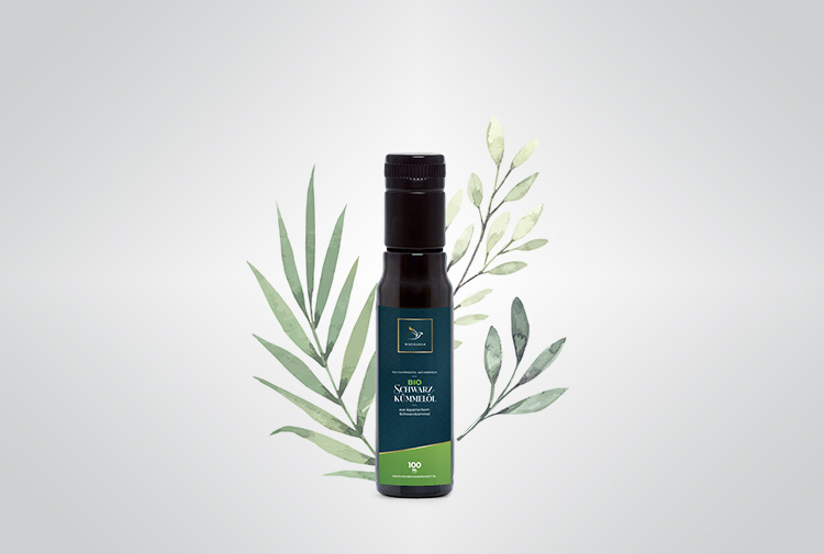 Aceite de comino negro, prensado en frío, orgánico, de la marca Moonamar