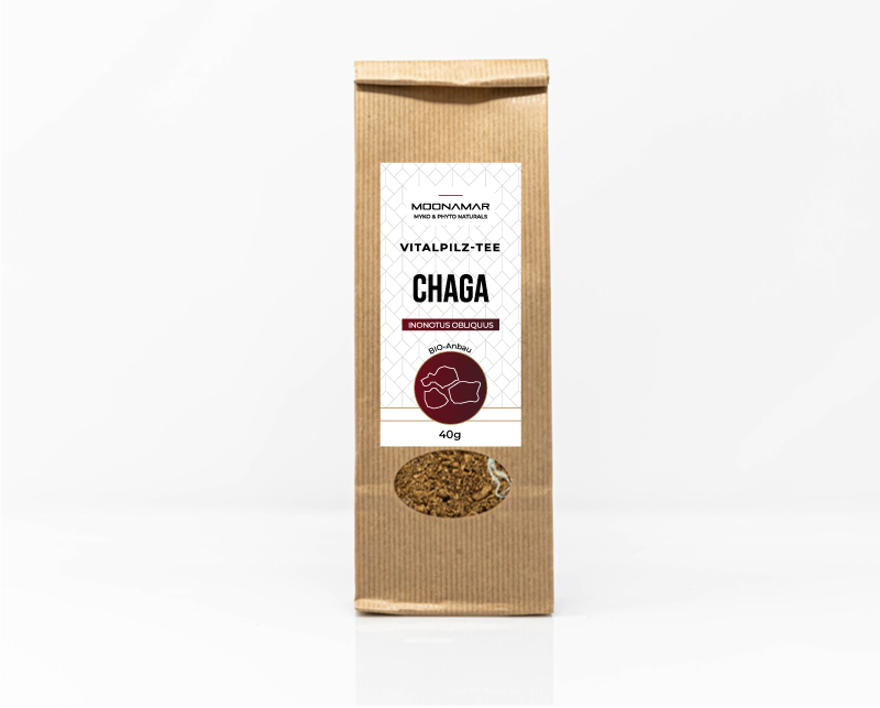 Té de setas medicinales de Chaga, de la marca Moonamar