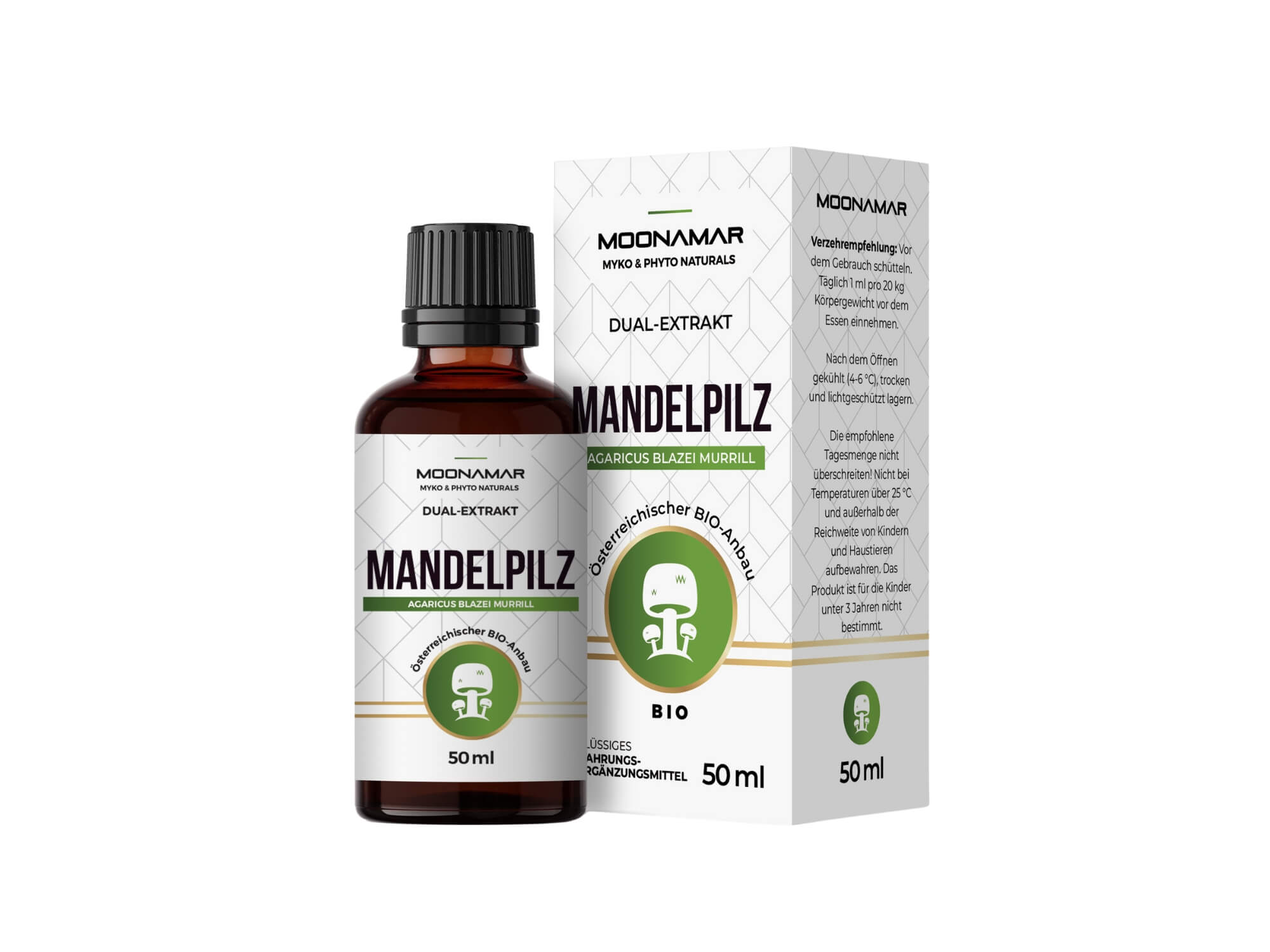 Extracto concentrado, orgánico de Hongo de la almendra, de la marca Moonamar