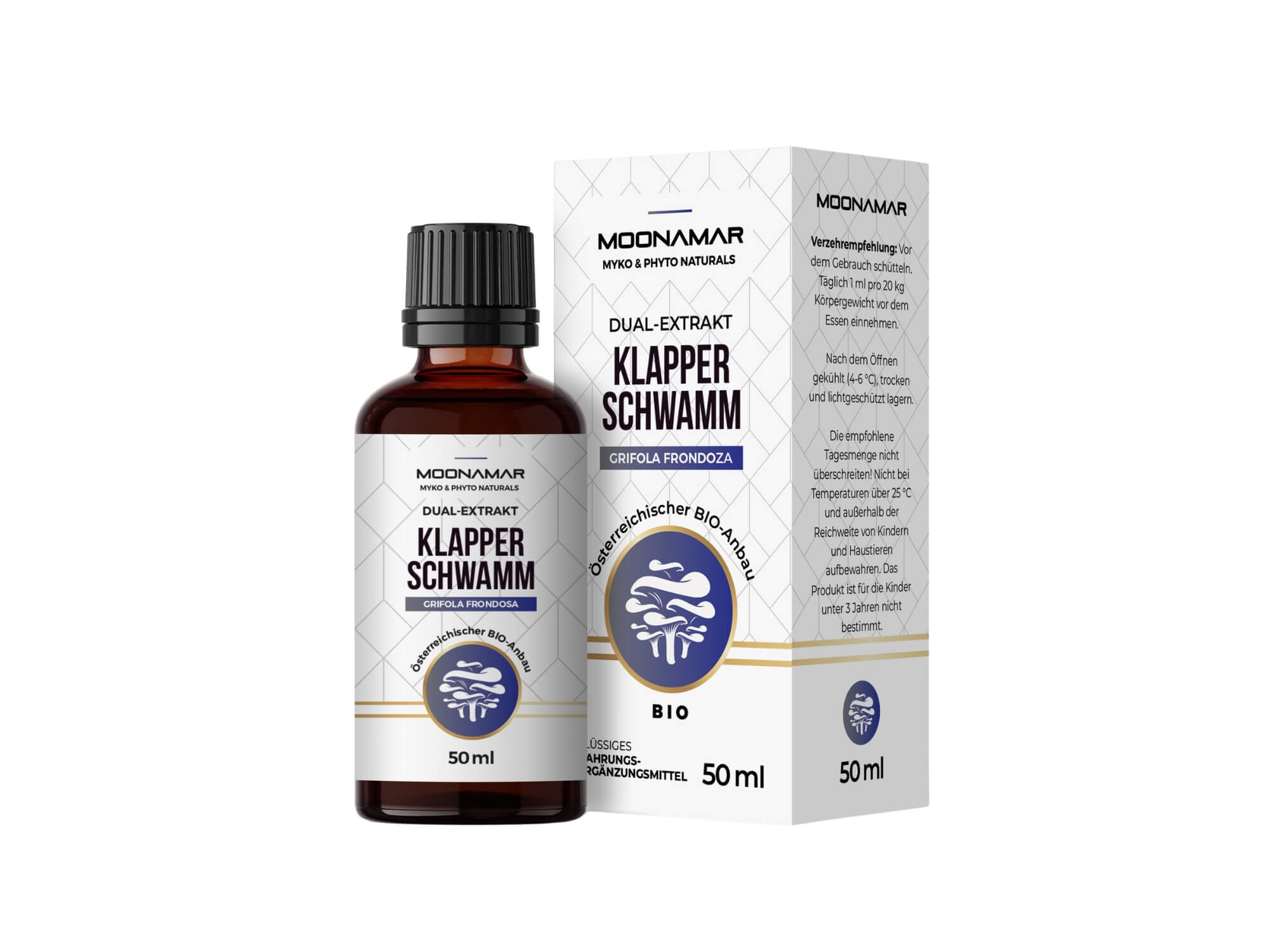 Extracto concentrado de Maitake orgánico, de la marca Moonamar