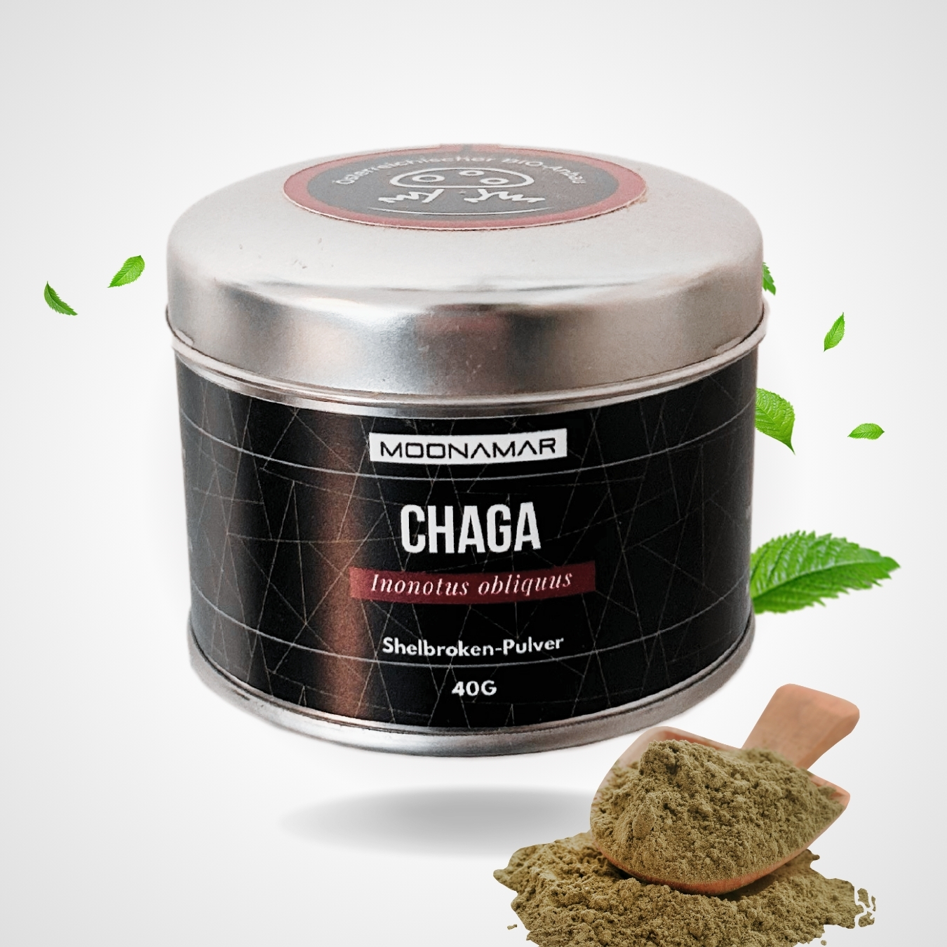 Chaga Shellbroken Pulve (Inonotus obliquus) von MOONAMAR aus Wien - Österreichisches Produkt