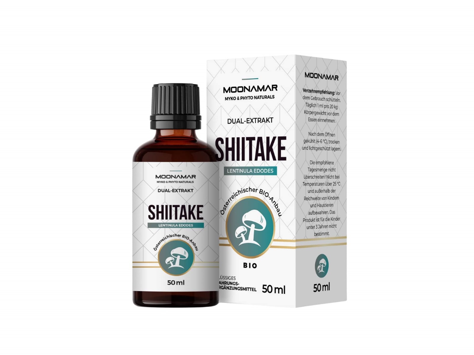 Extracto concentrado, orgánico de Shiitake, de la marca Moonamar