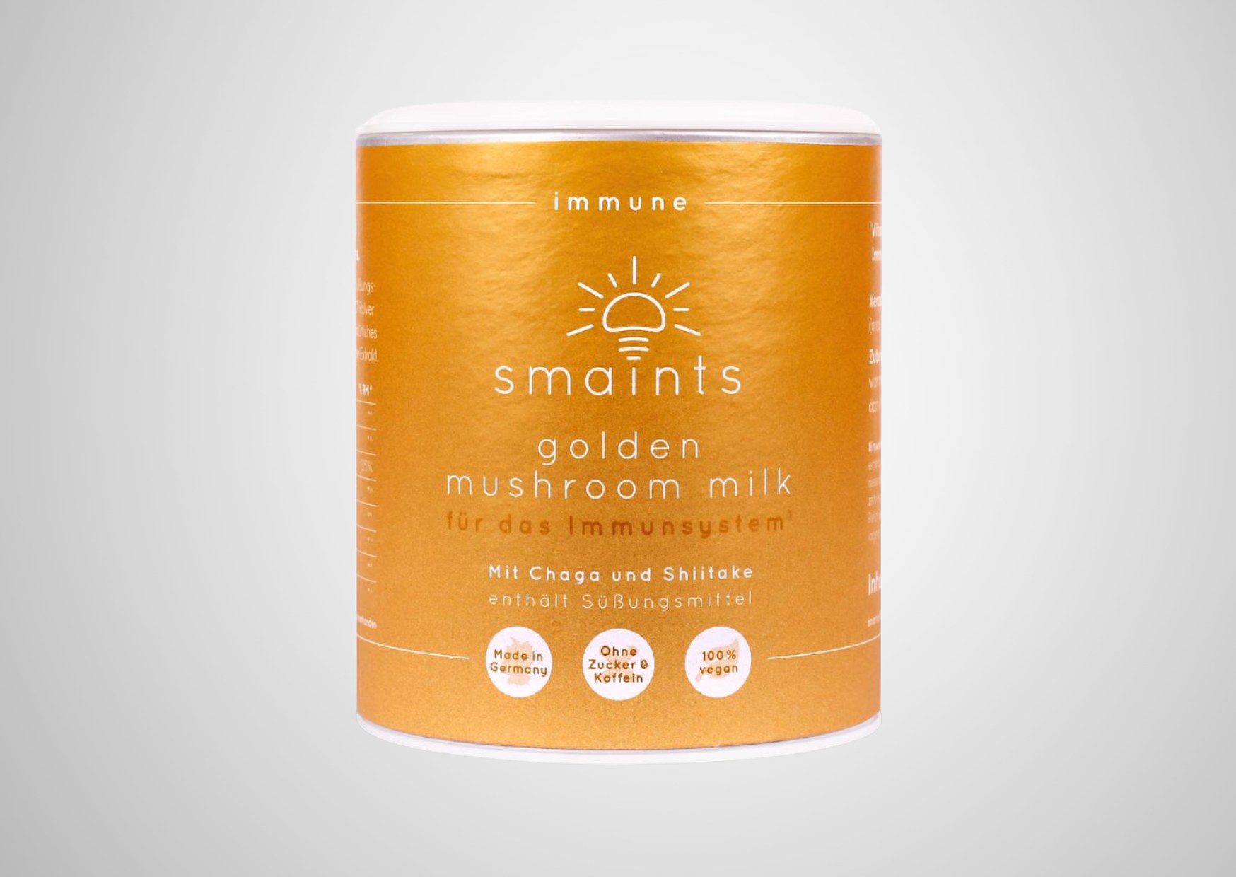 Bebida soluble con Curcúma, Shiitake y Chaga de la marca Smaints