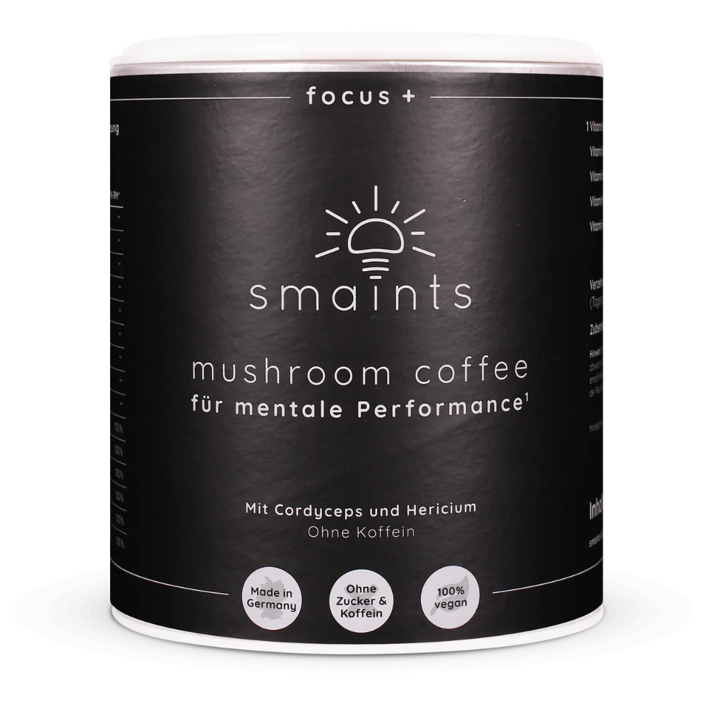 Café soluble con Cordyceps y Hericium de la marca Smaints