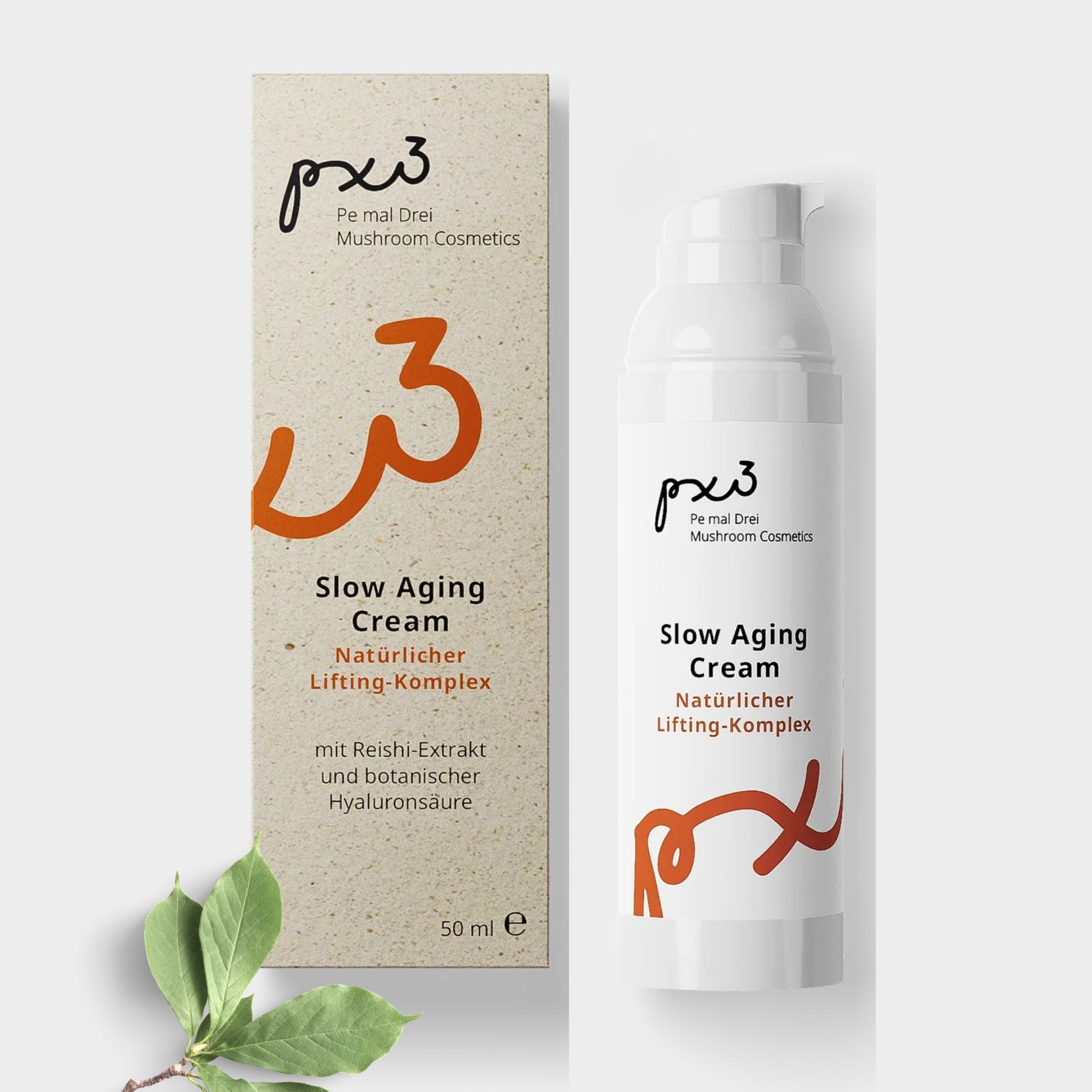 Crema Slow Aging con extracto de Reishi, Chaga y Hongo Tremella, de la marca Pe mal Drei