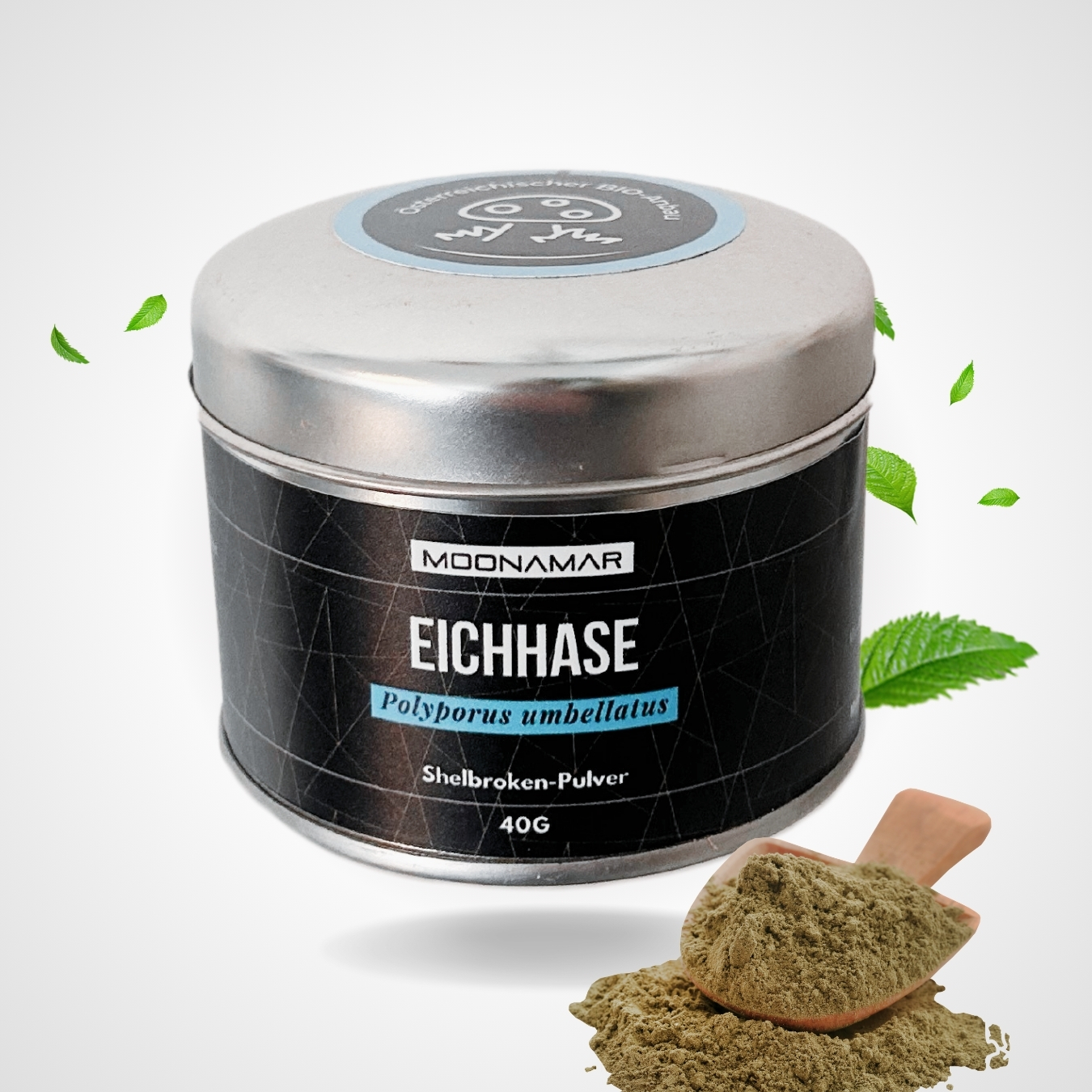 Polvo Shellbroken de Hongo Políporo, de la marca Moonamar