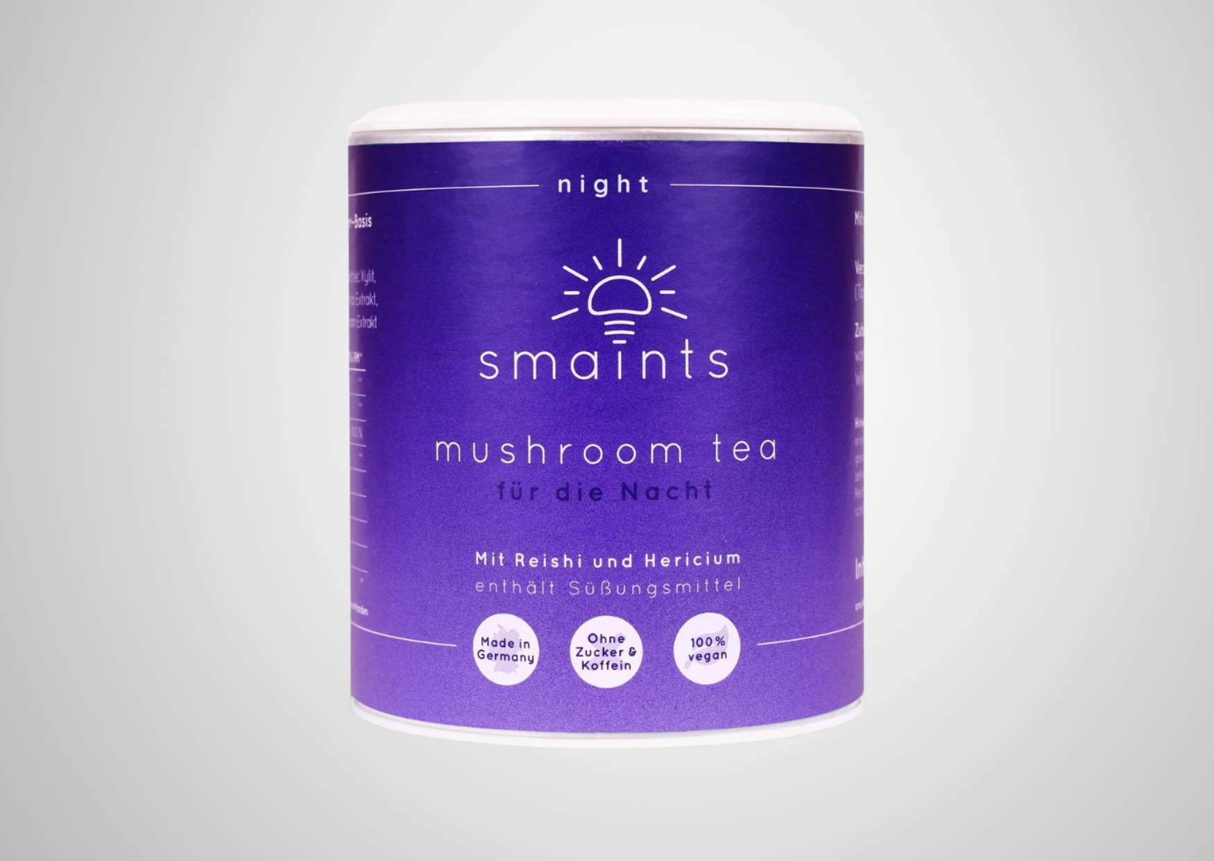 Té con Reishi y Melena de León molidos, de la marca Smaints